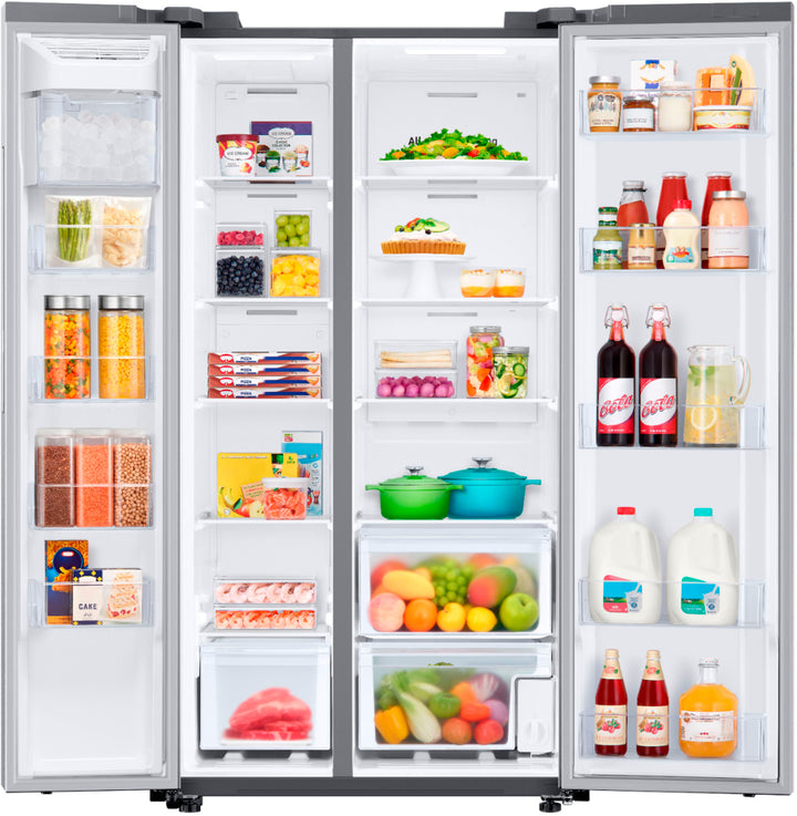 Samsung - OBX 28 cu. ft. Side-by-Side Refrigerator with WiFi and Large Capacity - Stainless Steel_8