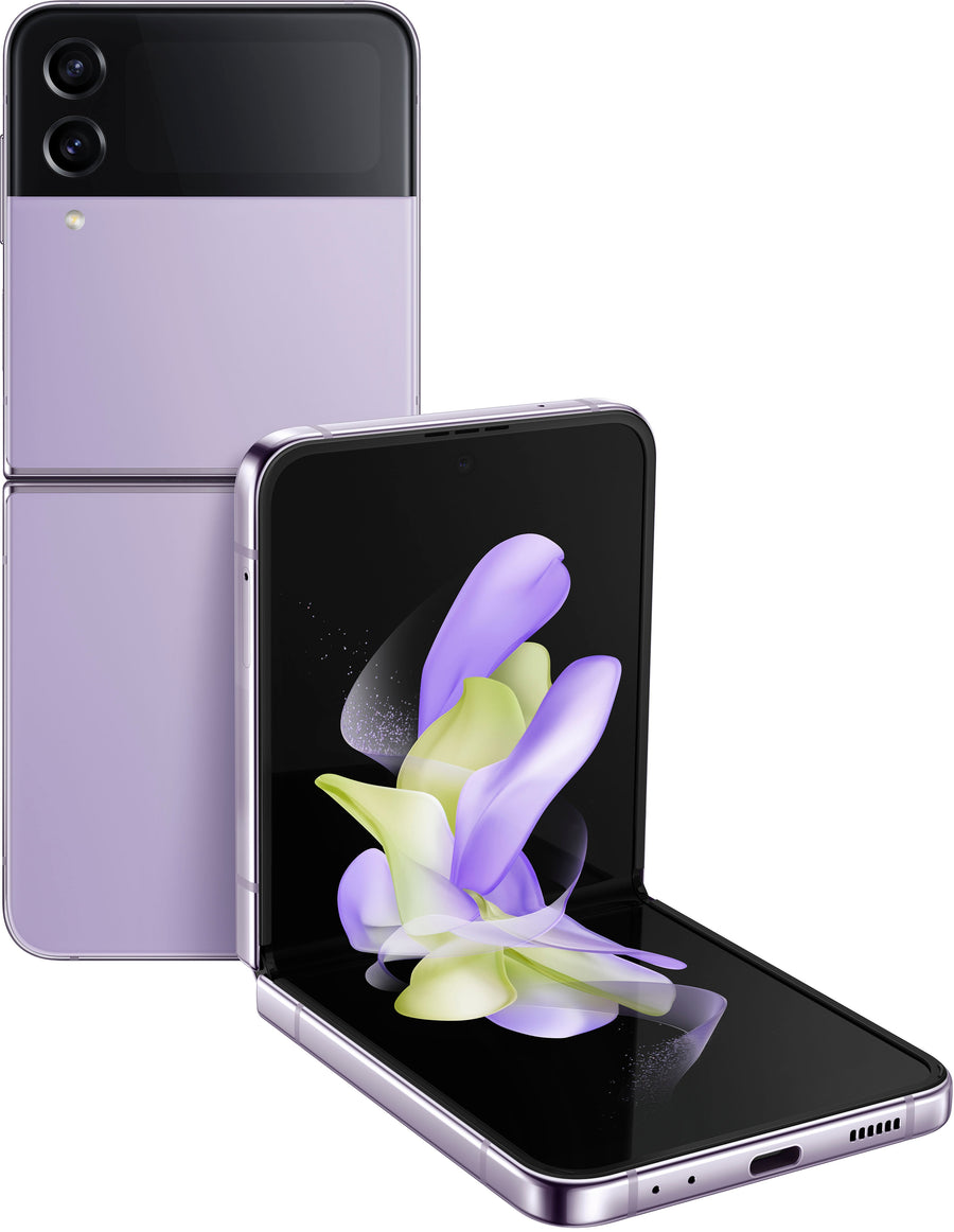Samsung - Galaxy Z Flip4 256GB (Unlocked) - Bora Purple_0