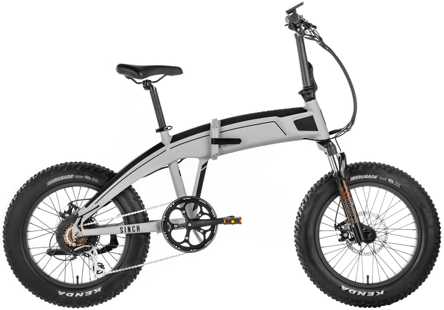 Aventon - Sinch Foldable Ebike w/ 40 mile Max Operating Range and 20 MPH Max Speed - Cloud Grey_0