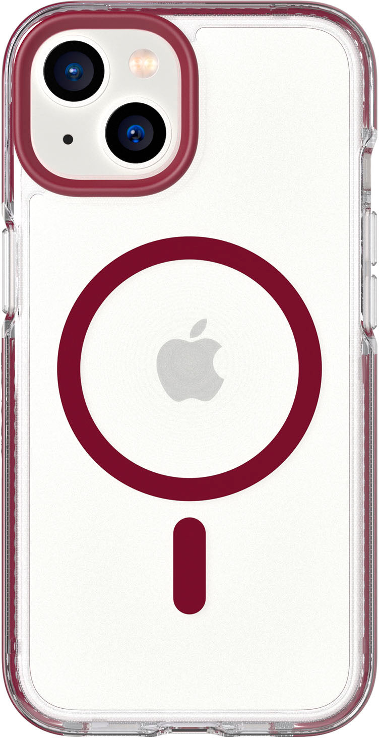 Tech21 - EvoCrystal Case with MagSafe for Apple iPhone 14 - Burgundy_0