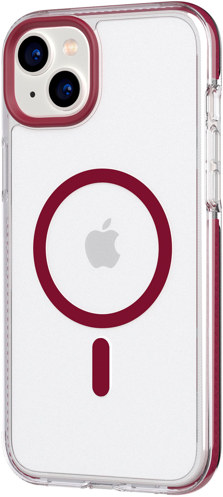 Tech21 - EvoCrystal Case with MagSafe for Apple iPhone 14 Plus - Burgundy_1