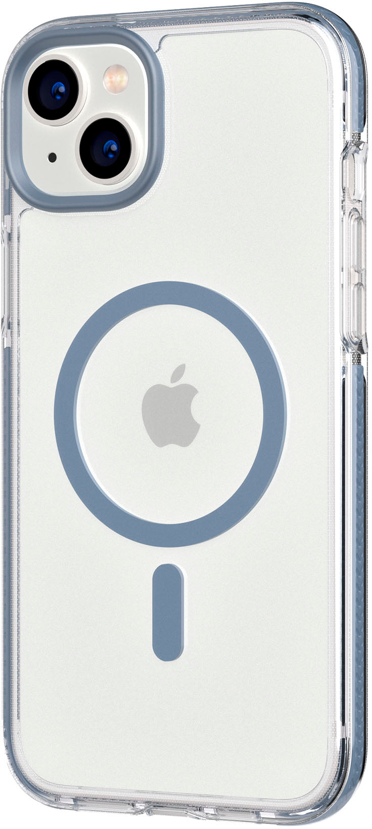 Tech21 - EvoCrystal Case with MagSafe for Apple iPhone 14 Plus - Steel Blue_1