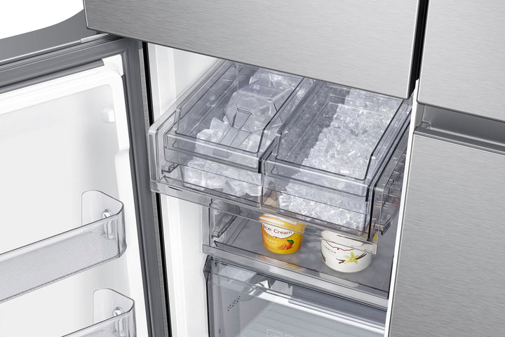 Samsung - OBX 23 cu. ft. Smart Counter Depth 4-Door Flex™ Refrigerator with Family Hub™ & Beverage Center - Stainless Steel_7