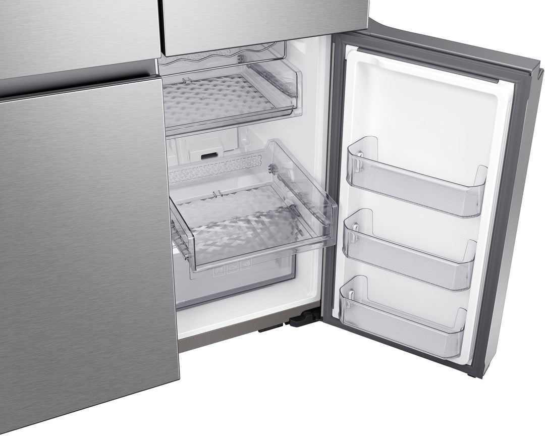 Samsung - OBX 23 cu. ft. Smart Counter Depth 4-Door Flex™ Refrigerator with Family Hub™ & Beverage Center - Stainless Steel_9