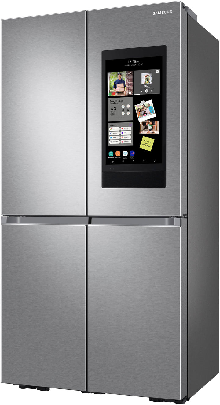Samsung - OBX 23 cu. ft. Smart Counter Depth 4-Door Flex™ Refrigerator with Family Hub™ & Beverage Center - Stainless Steel_11
