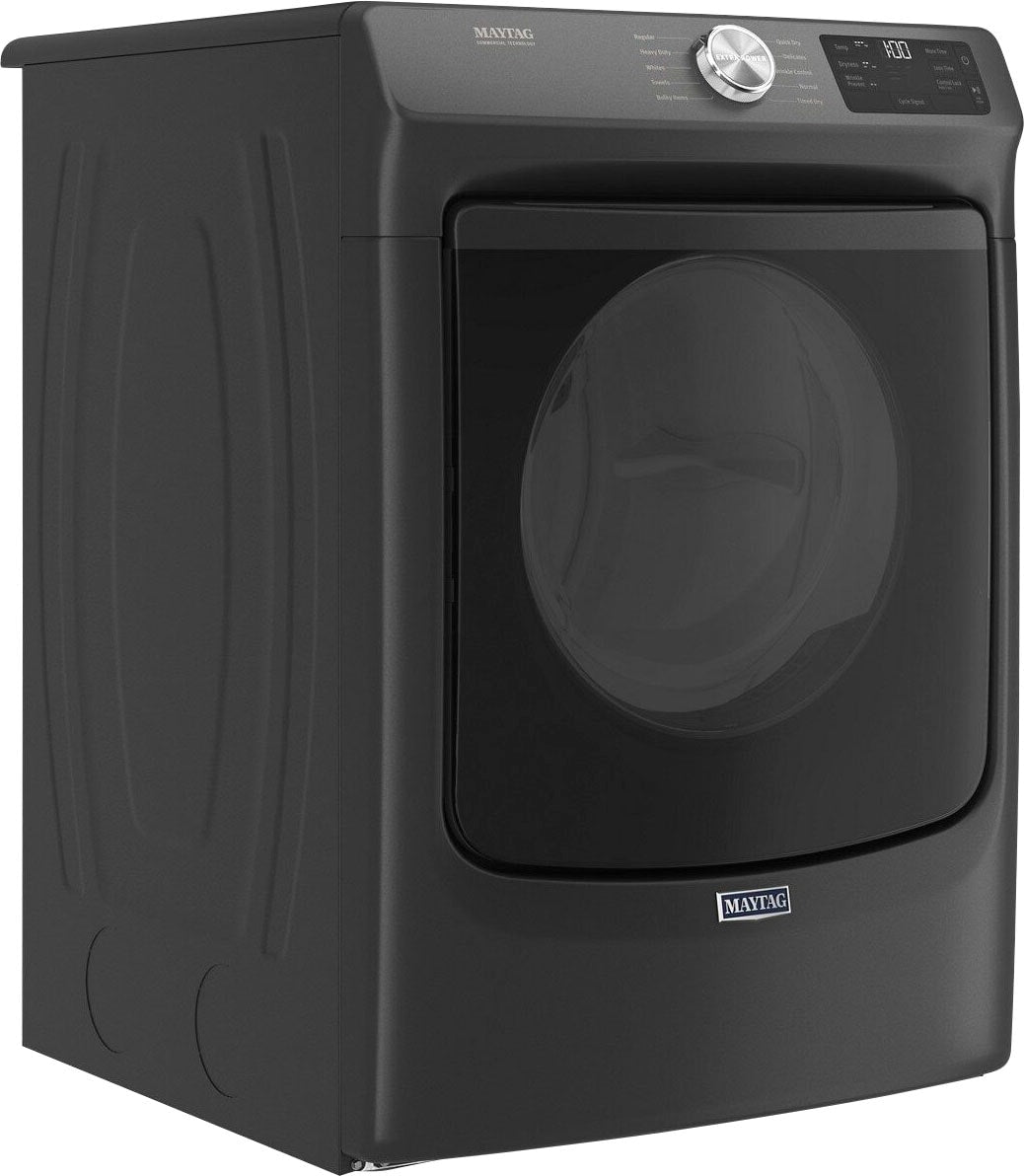 Maytag - 7.3 Cu. Ft. Stackable Electric Dryer with Extra Power Button - Volcano Black_1
