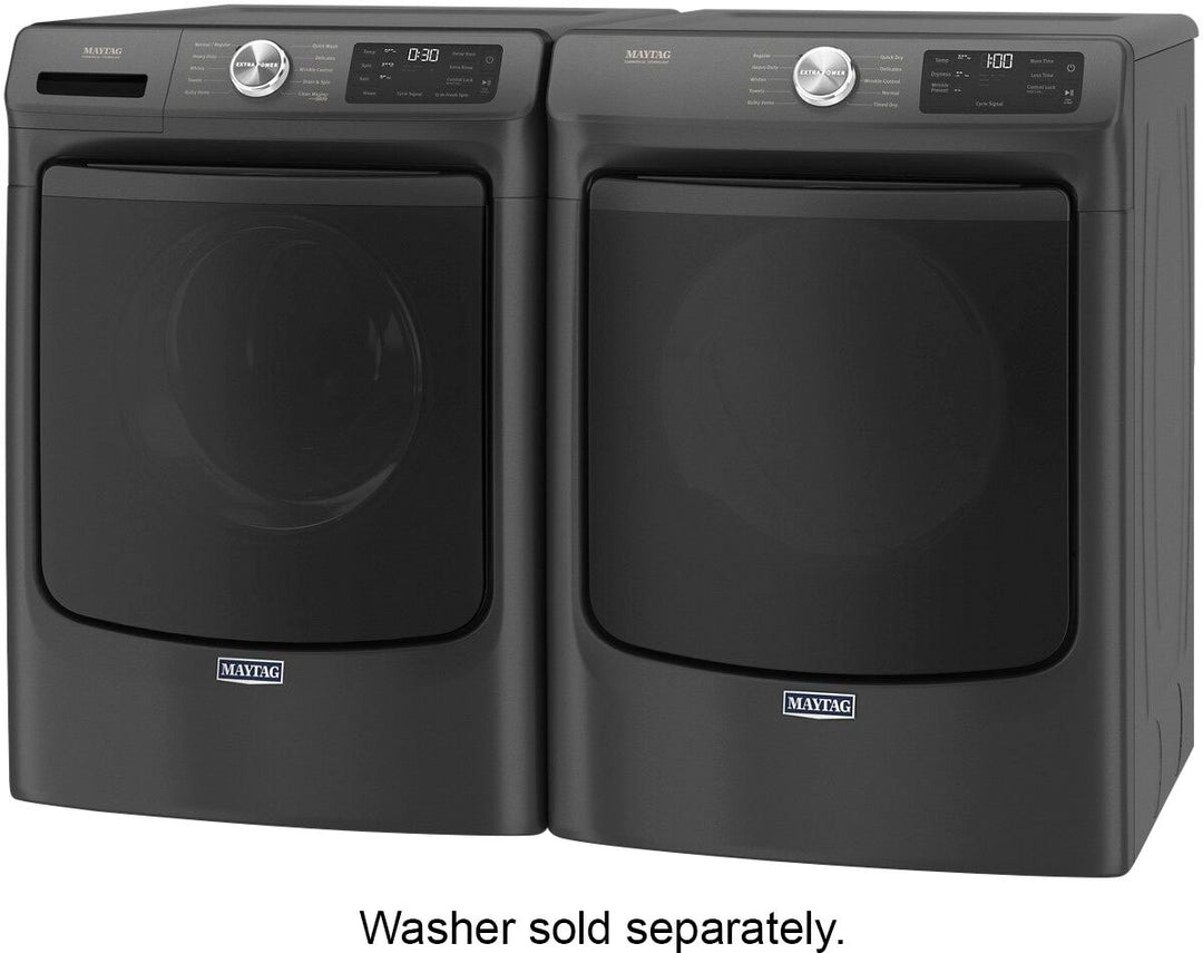 Maytag - 7.3 Cu. Ft. Stackable Electric Dryer with Extra Power Button - Volcano Black_5