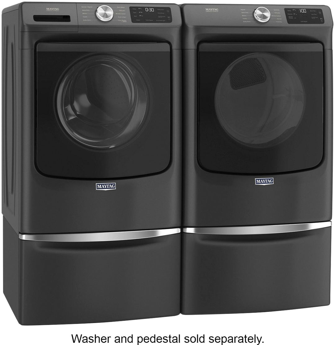 Maytag - 7.3 Cu. Ft. Stackable Electric Dryer with Extra Power Button - Volcano Black_2