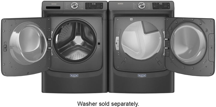 Maytag - 7.3 Cu. Ft. Stackable Electric Dryer with Extra Power Button - Volcano Black_6