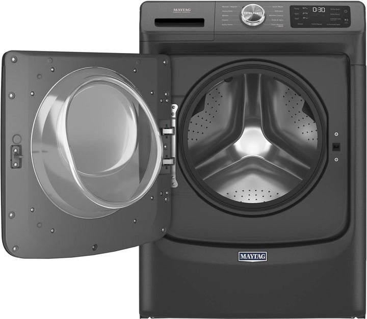 Maytag - 4.5 Cu. Ft. High Efficiency Stackable Front Load Washer with Steam and Extra Power Button - Volcano Black_9