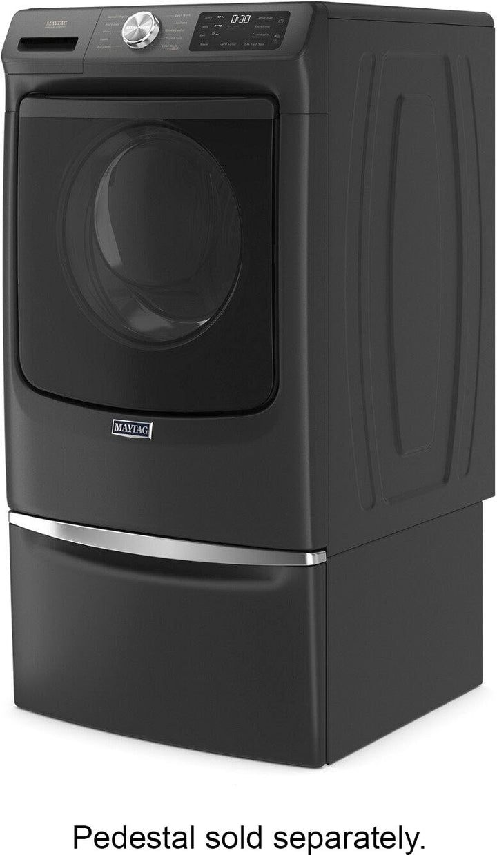 Maytag - 4.5 Cu. Ft. High Efficiency Stackable Front Load Washer with Steam and Extra Power Button - Volcano Black_8