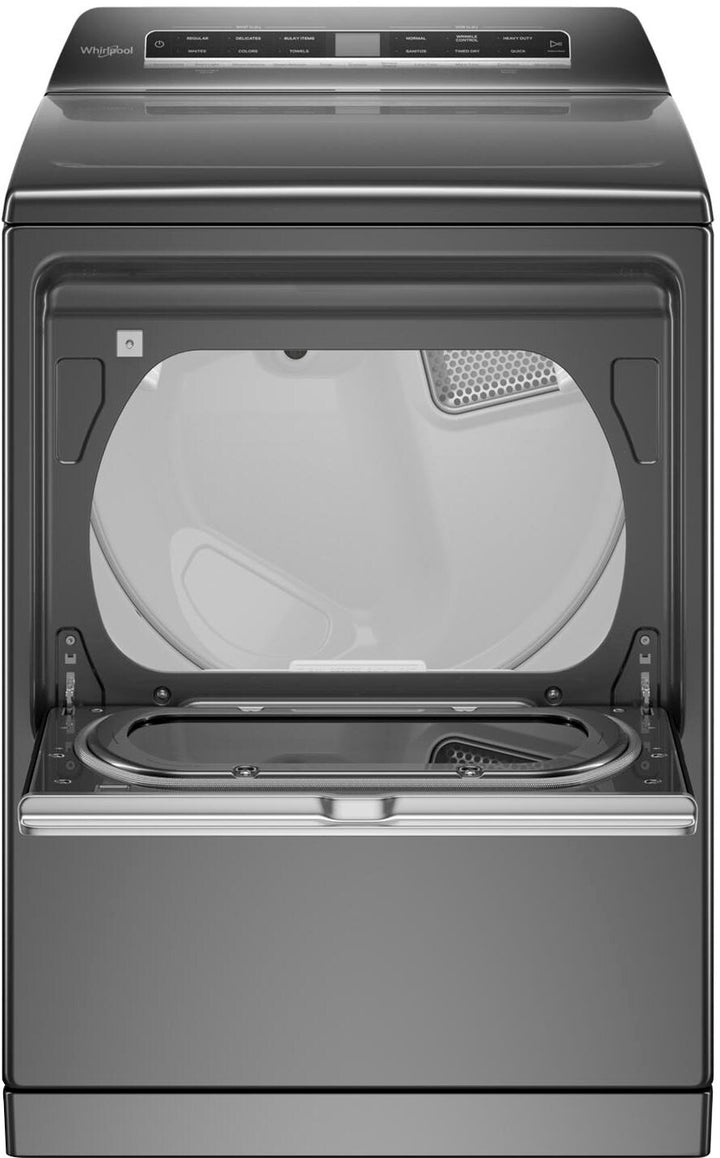 Whirlpool - 7.4 Cu. Ft. Smart Electric Dryer with Steam and Advanced Moisture Sensing - Chrome shadow_2