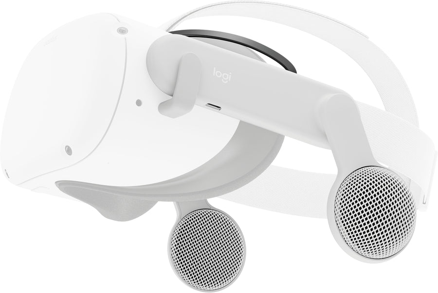 Logitech - Chorus Off-Ear Integrated Audio for Meta Quest 2 - White_0