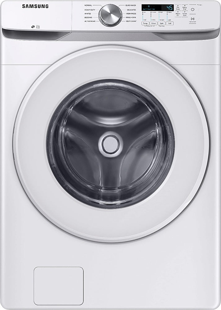 Samsung - OBX 4.5 Cu. Ft. High Efficiency Stackable Front Load Washer with Vibration Reduction Technology+ - White_0