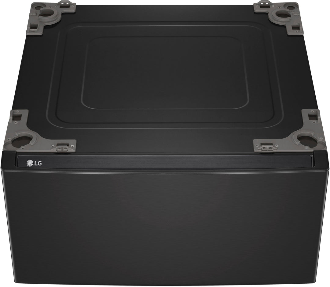 LG - 27" Laundry Pedestal with Storage Drawer - Black Steel_0