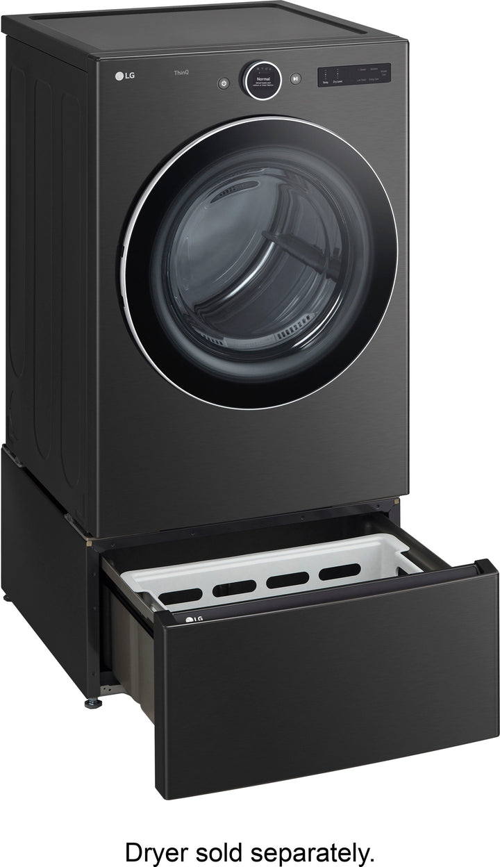 LG - 27" Laundry Pedestal with Storage Drawer - Black Steel_4