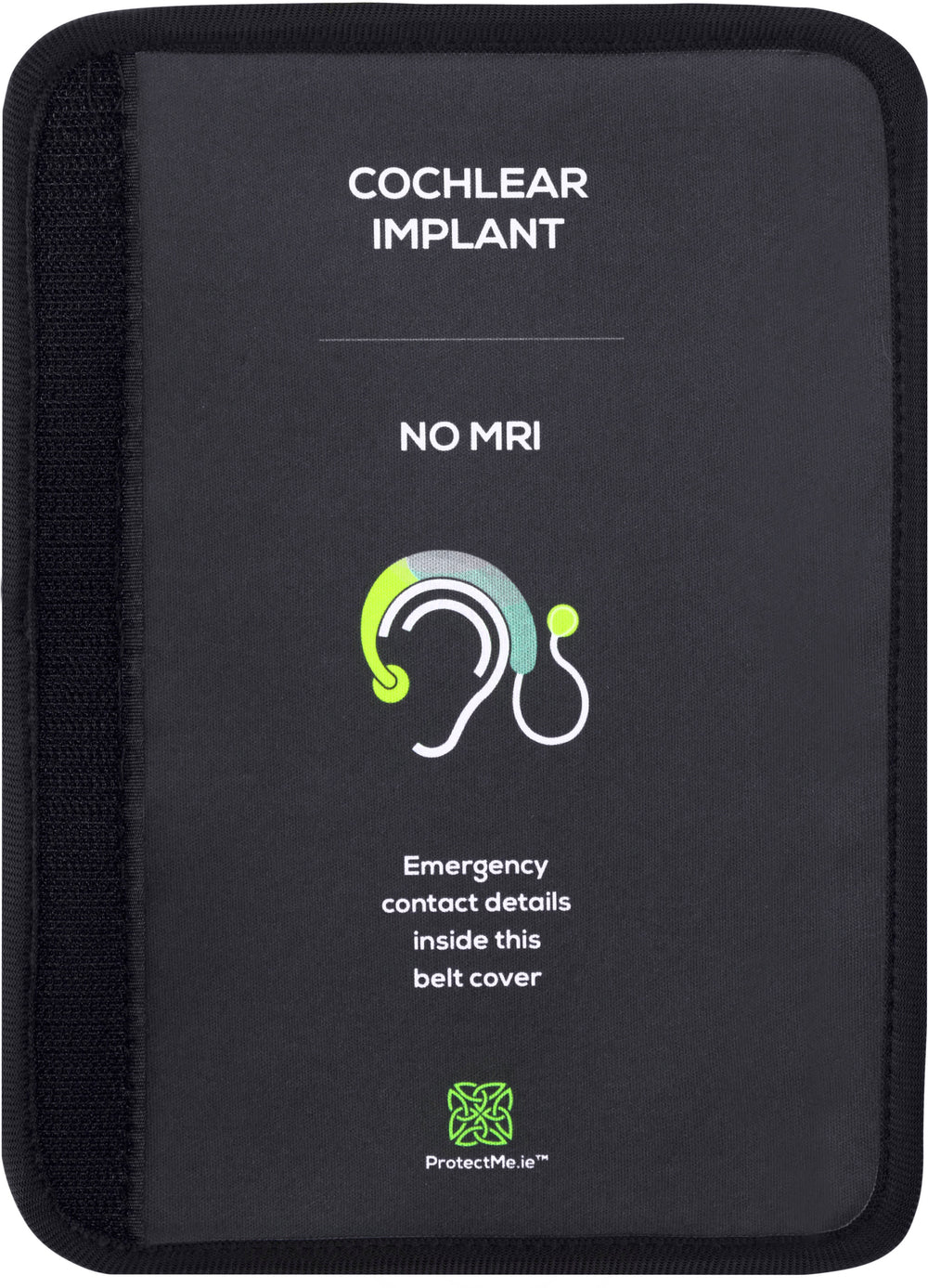 Protect Me - Seatbelt Cover - Individual with Cochlear Implant NO MRI - Black_1