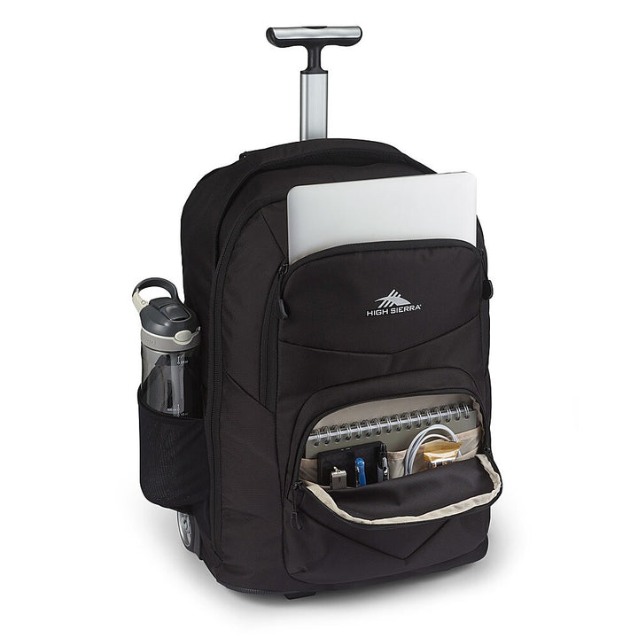High Sierra - Freewheel Pro Wheeled Backpack for 15" Laptop - Black_2