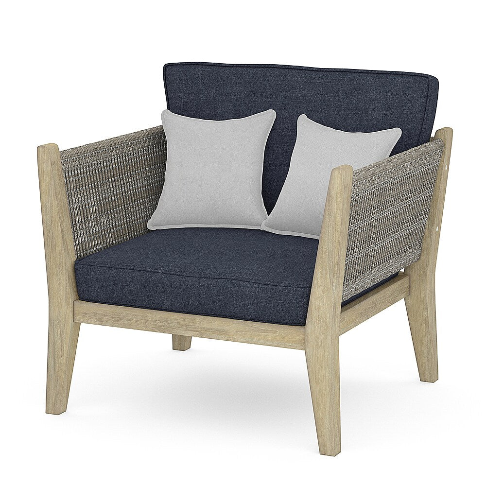 Simpli Home - Cayman Outdoor Conversation Chair - Slate Grey_1