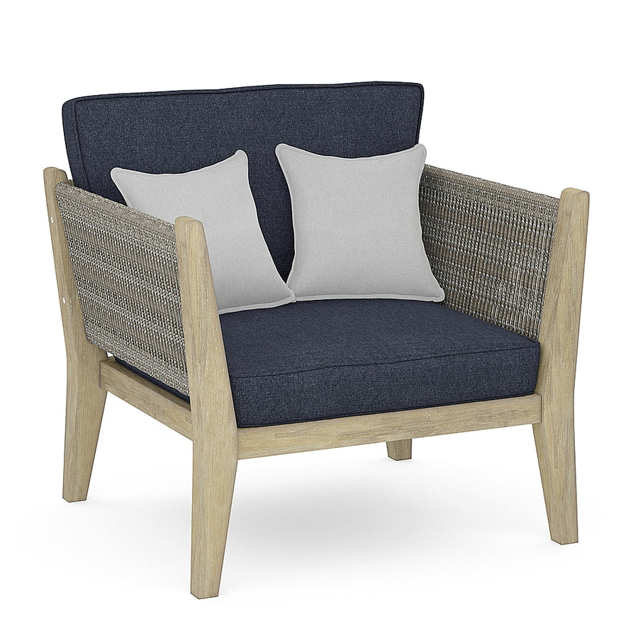 Simpli Home - Cayman Outdoor Conversation Chair - Slate Grey_0