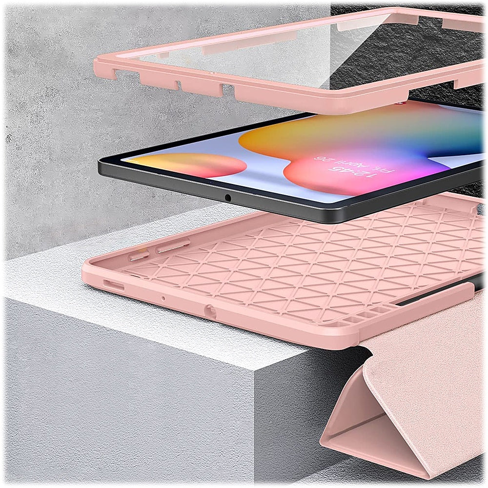 SaharaCase - Heavy Duty Folio Case for Samsung Galaxy Tab S6 Lite (2020/2022) - Rose Gold_2