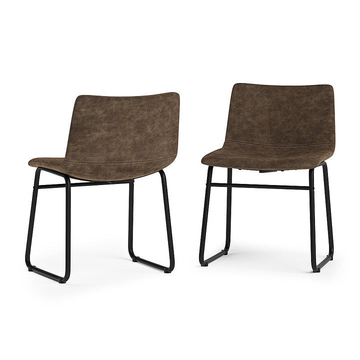 Simpli Home - Warner Dining Chair (Set of 2) - Distressed Brown_0