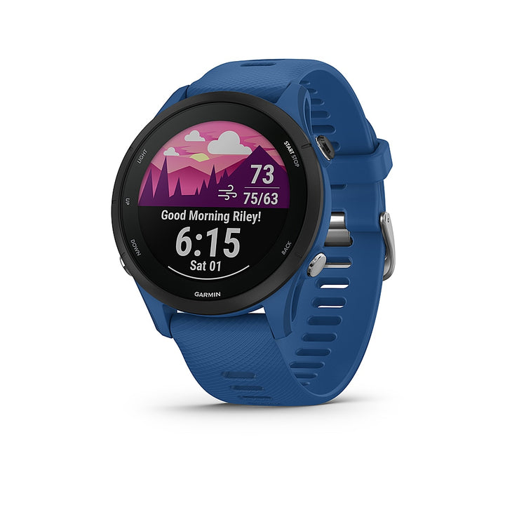 Garmin - Forerunner 255 GPS Smartwatch 46 mm Fiber-reinforced polymer - Tidal Blue_2