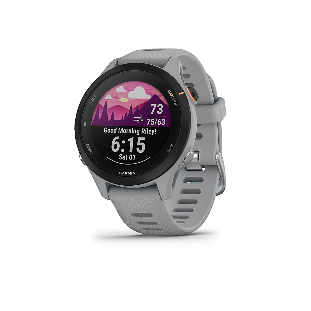 Garmin - Forerunner 255S GPS Smartwatch 41 mm Fiber-reinforced polymer - Powder Grey_2