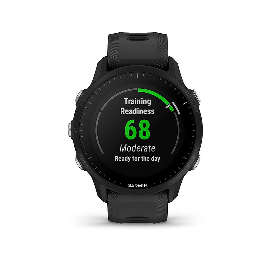 Garmin - Forerunner 955 GPS Smartwatch 47 mm Fiber-reinforced polymer - Black_0