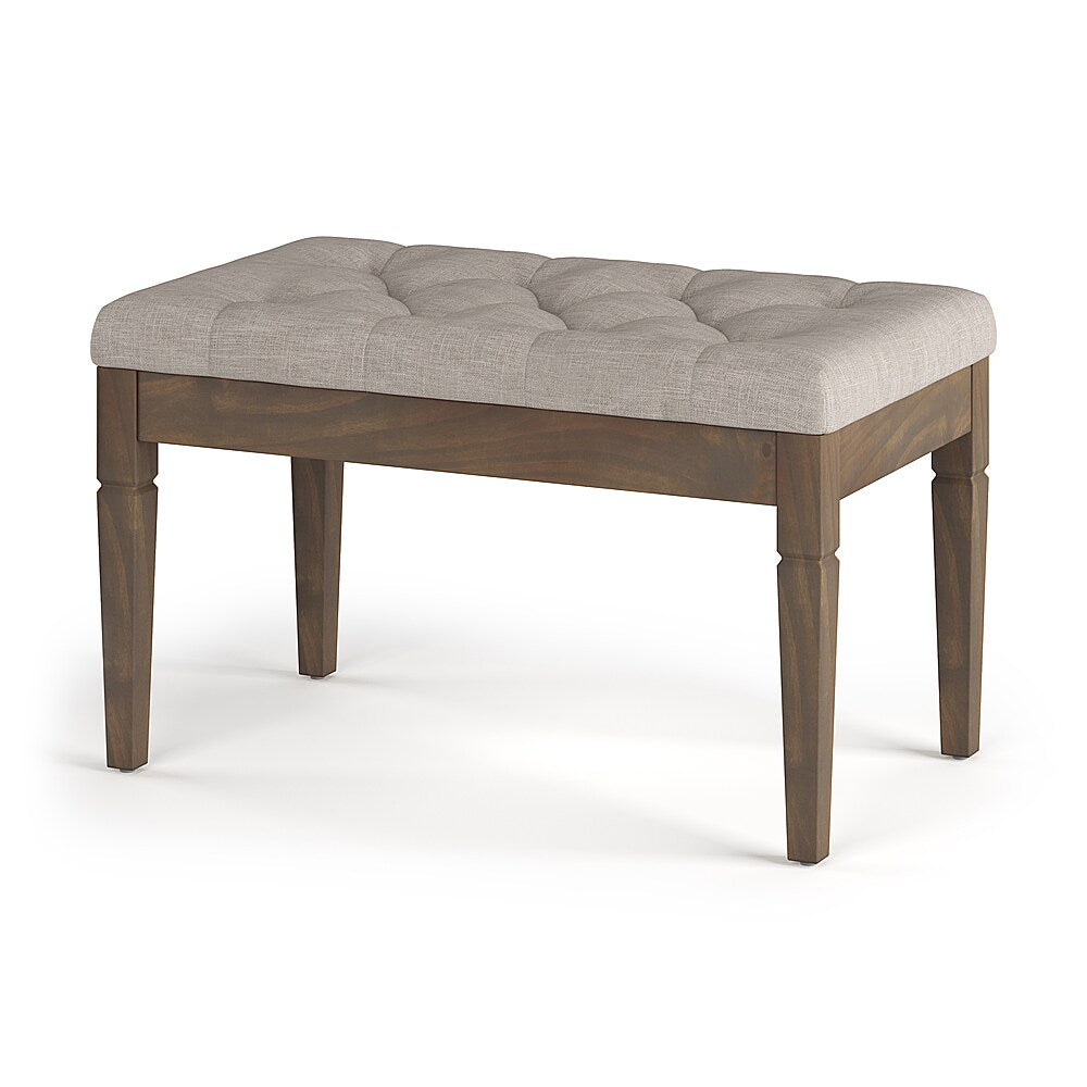 Simpli Home - Waverly Small Tufted Ottoman Bench - Natural_1