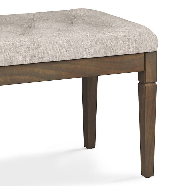 Simpli Home - Waverly Small Tufted Ottoman Bench - Natural_4