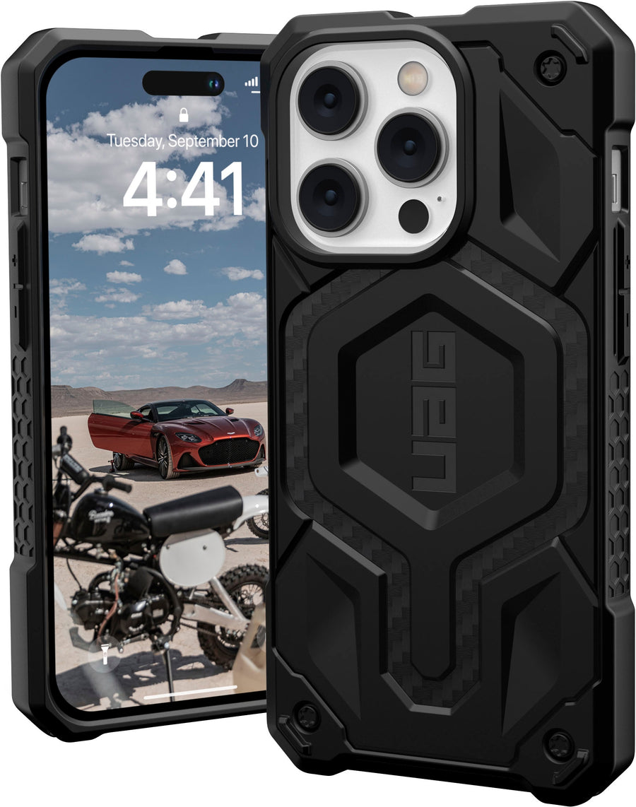 UAG - Monarch Series Case with Magsafe for iPhone 14 Pro - Carbon Fiber_0