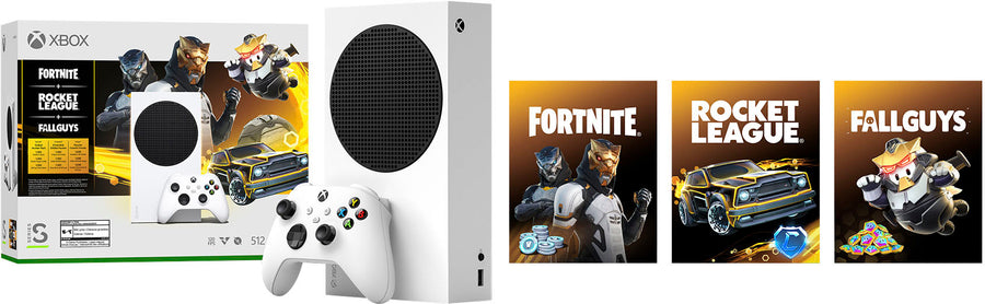 Microsoft - Xbox Series S 512 GB Console – Gilded Hunter Bundle (Disc-Free Gaming) - White_0