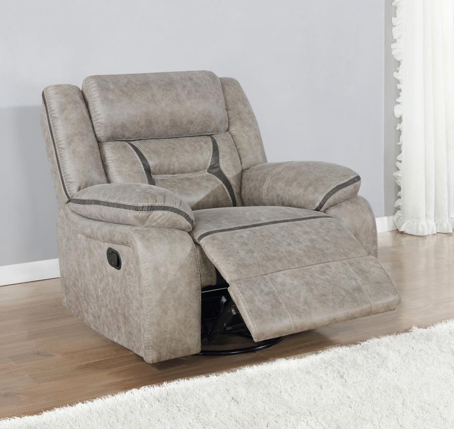 Greer Upholstered Tufted Back Glider Recliner_1