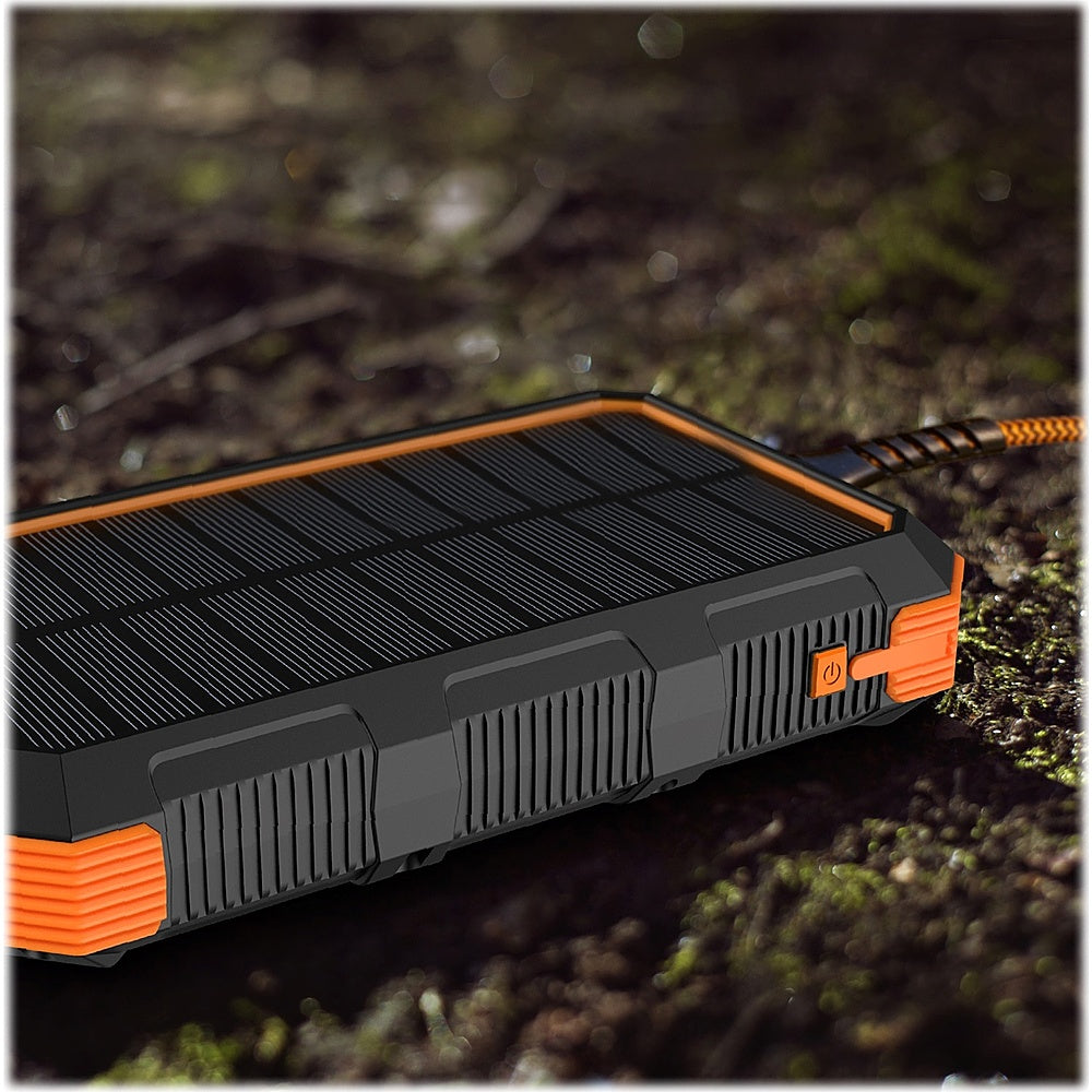 ToughTested - Solar24 24,000 mAh Portable Charger for Most USB-Enabled Devices - Black_3
