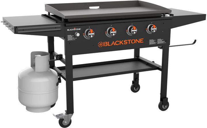 Blackstone - Original 36 In. 4-Burner Outdoor Griddle with Foldable Side Shelves - Black_0