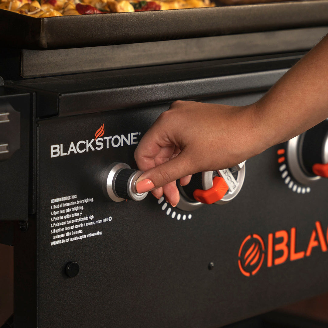 Blackstone - Original 36 In. 4-Burner Outdoor Griddle with Foldable Side Shelves - Black_7