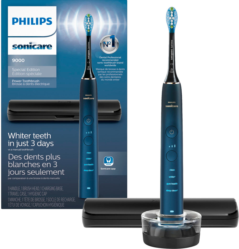Philips Sonicare - 9000 Special Edition Rechargeable Toothbrush - Blue/Black_1