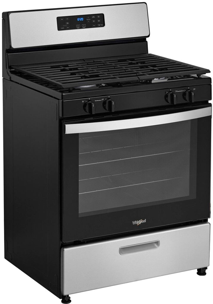 Whirlpool - 5.1 Cu. Ft. Freestanding Gas Range with Broiler Drawer - Stainless steel_9