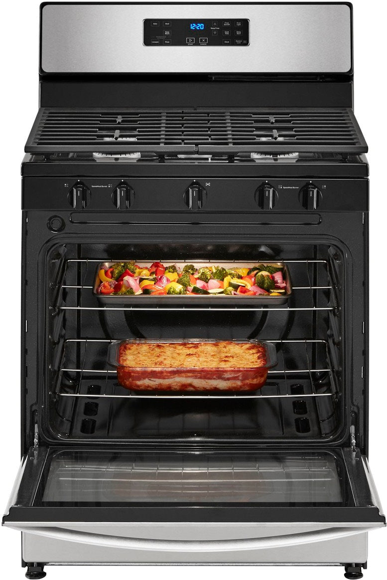 Whirlpool - 5.1 Cu. Ft. Freestanding Gas Range with Edge to Edge Cooktop - Stainless steel_9
