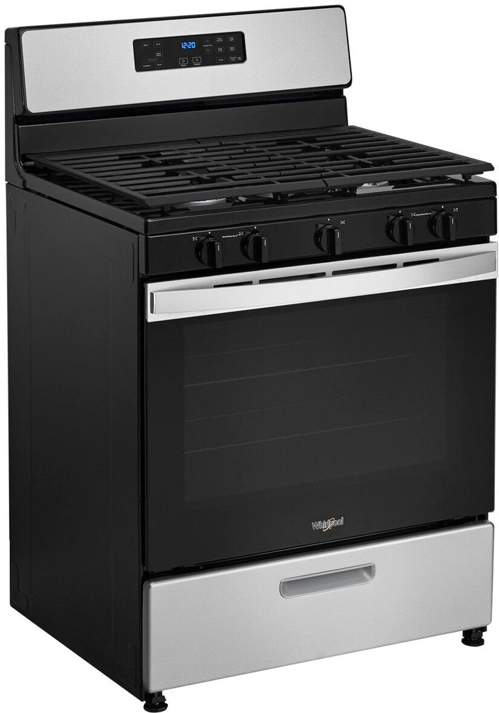 Whirlpool - 5.1 Cu. Ft. Freestanding Gas Range with Edge to Edge Cooktop - Stainless steel_10