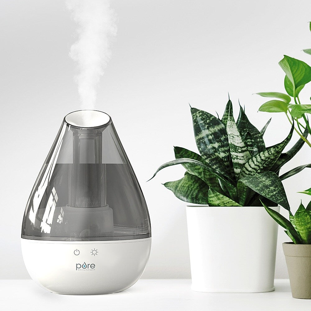 Pure Enrichment - MistAire Drop - Ultrasonic .34 Gal Cool Mist Humidifier - White_1
