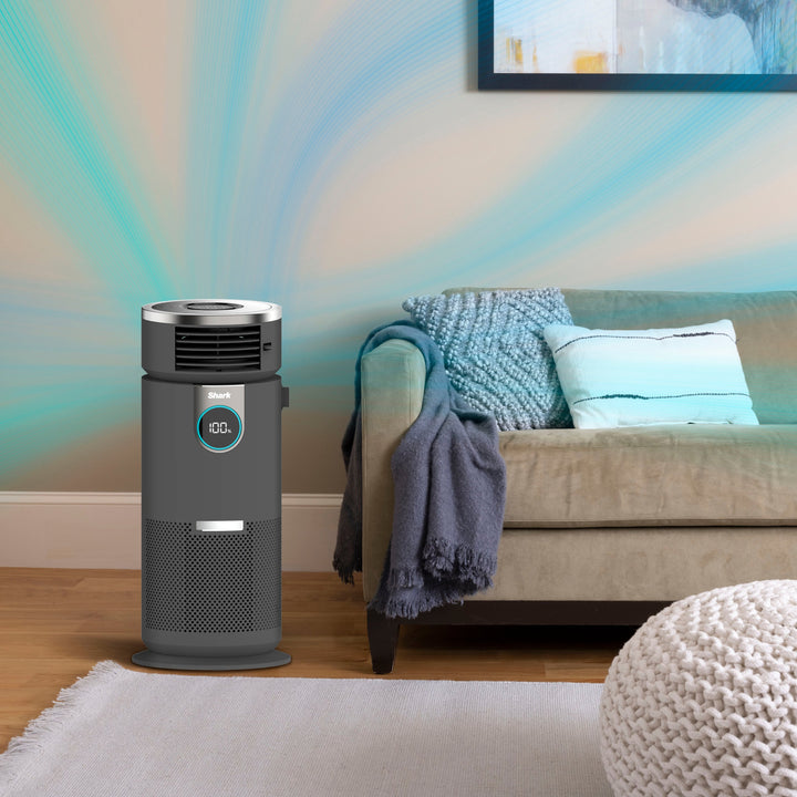 Shark Air Purifier 3-in-1 with True HEPA Filter, Air Purifier, Purified Heat, Purifed Fan, Odor Lock, 500 sq. ft. - Black_1