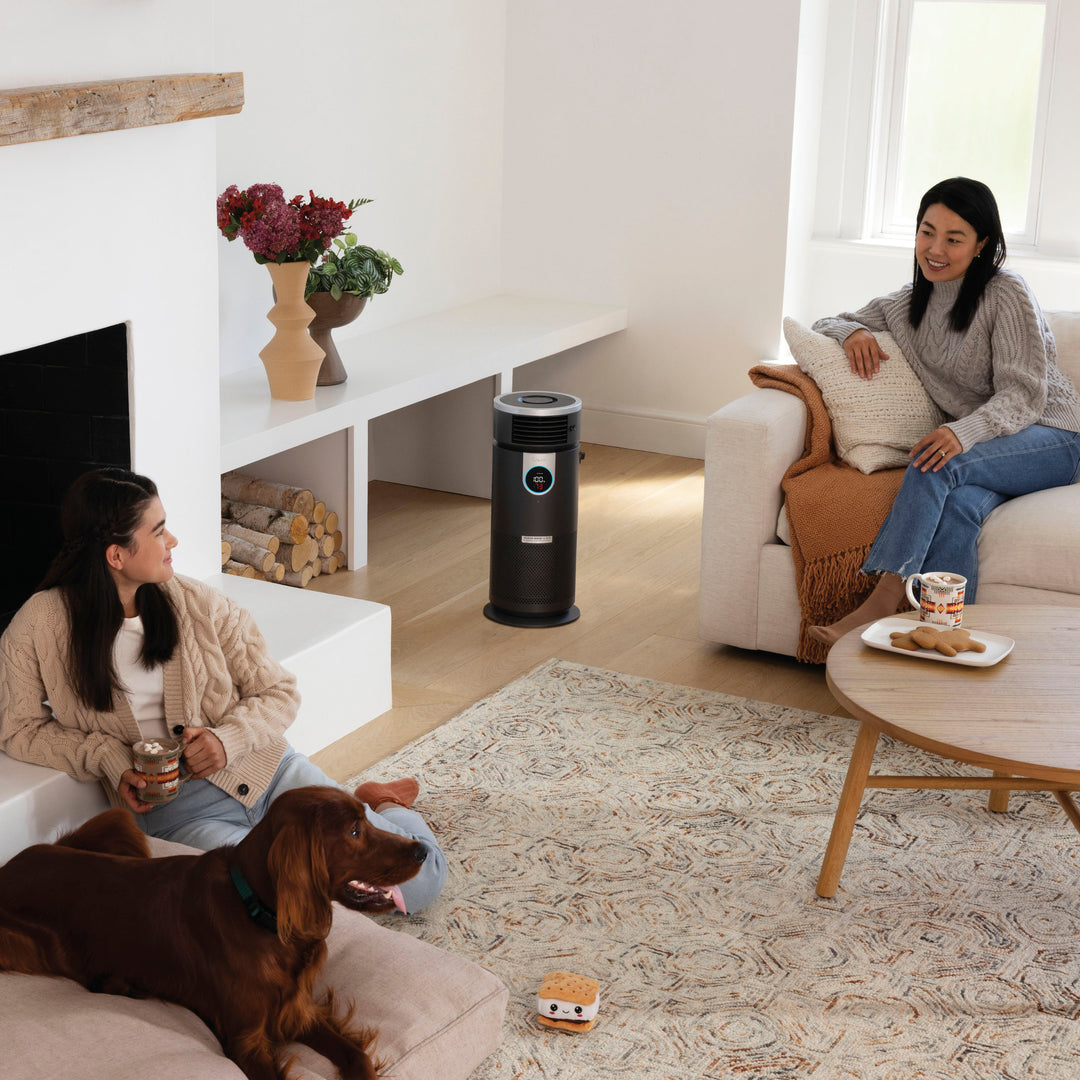 Shark Air Purifier 3-in-1 with True HEPA Filter, Air Purifier, Purified Heat, Purifed Fan, Odor Lock, 500 sq. ft. - Black_10