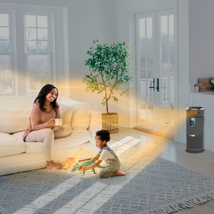 Shark Air Purifier 3-in-1 with True HEPA Filter, Air Purifier, Purified Heat, Purifed Fan, Odor Lock, 500 sq. ft. - Black_5