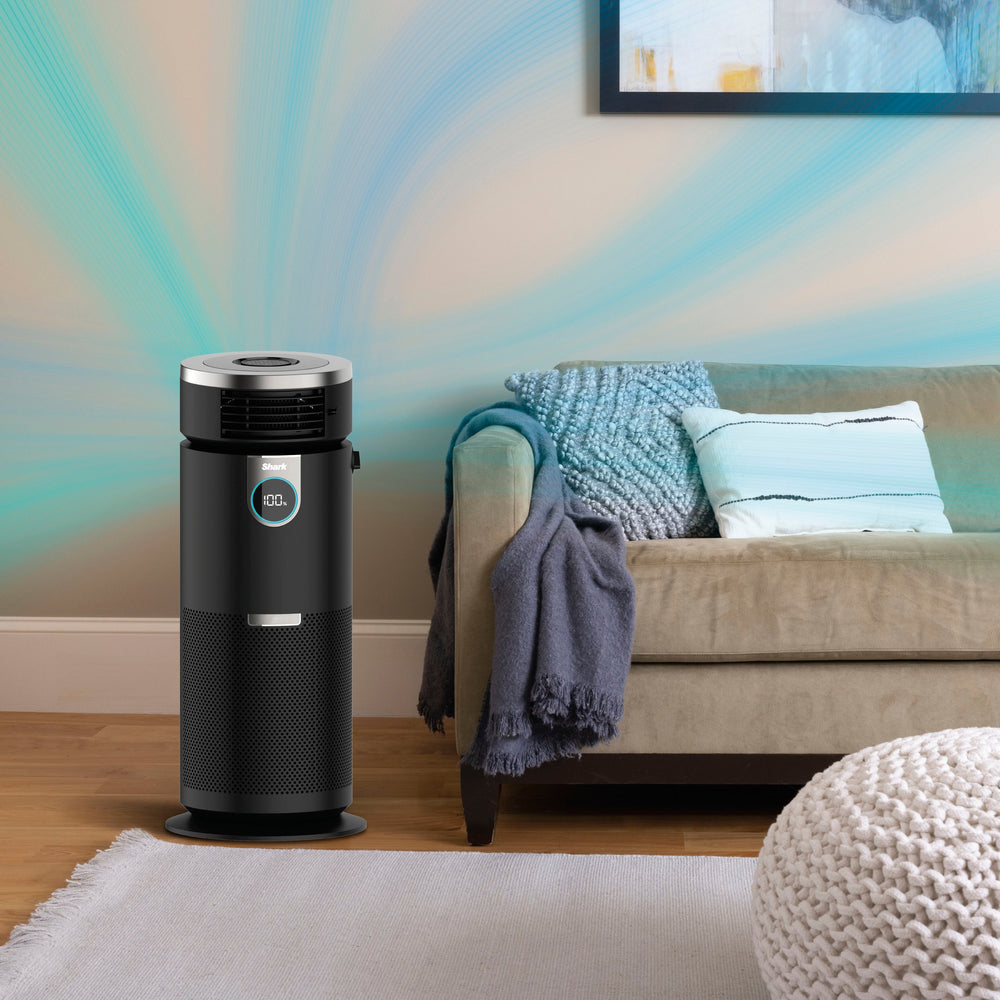 Shark - Air Purifier MAX 3-in-1 with True HEPA Filter, Air Purifier, Purified Heat, Purifed Fan, Odor Lock, 1000 sq. ft. - Black_1