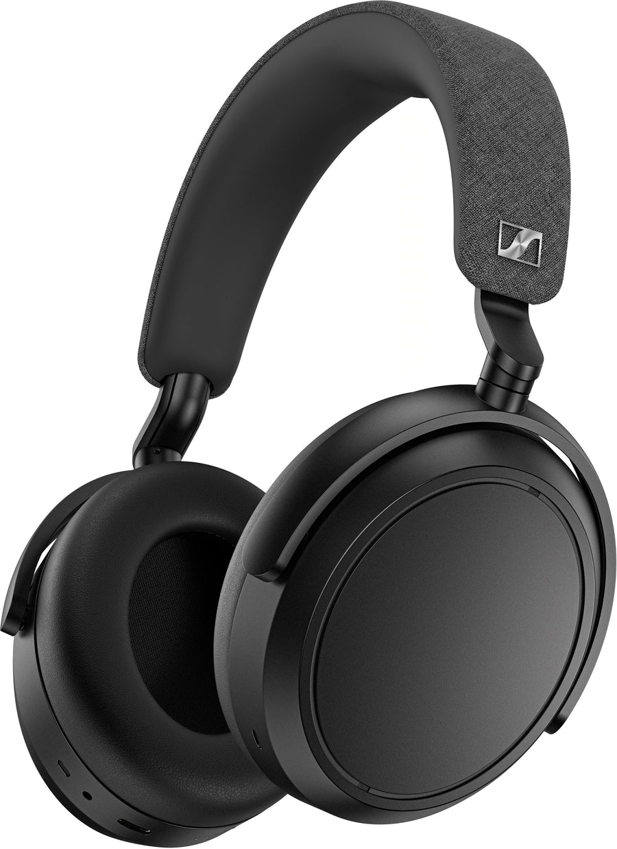 Sennheiser - Momentum 4 Wireless Adaptive Noise-Canceling Over-The-Ear Headphones - Black_0