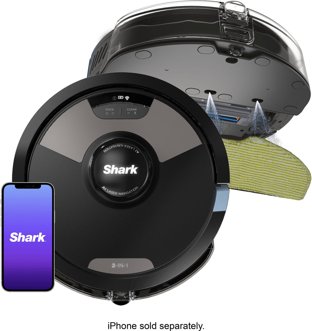 Shark - AI Ultra 2-in-1 Robot Vacuum & Mop with Sonic Mopping, Matrix Clean, Home Mapping, WiFi Connected - Black_1