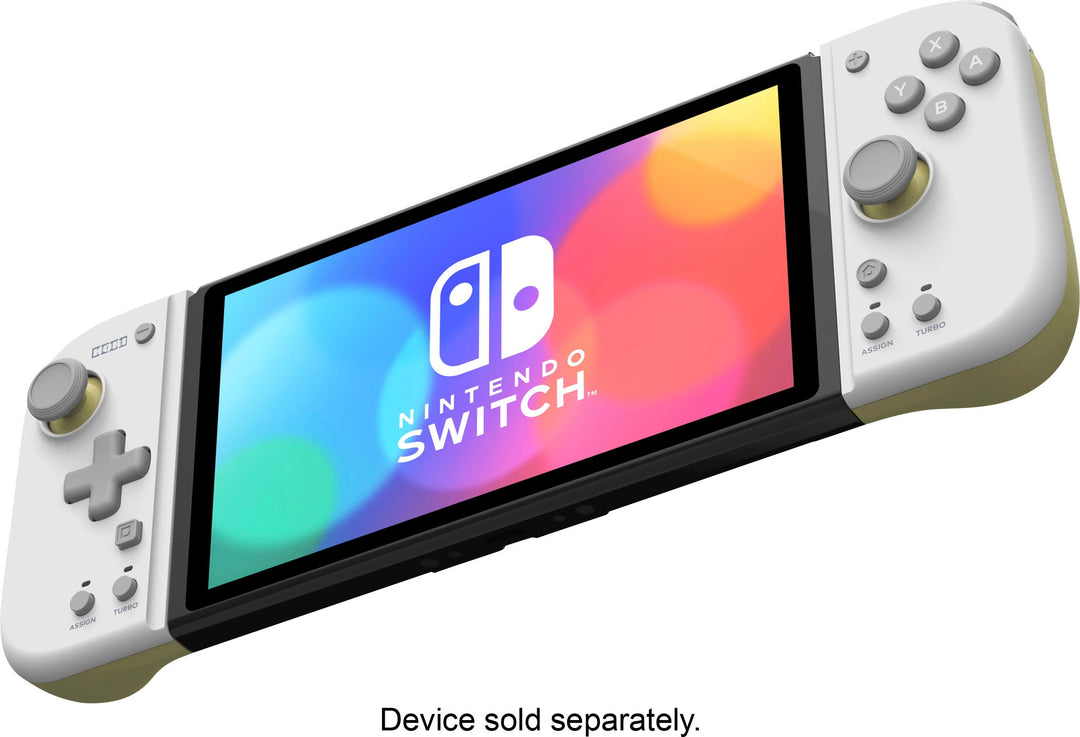 Hori - Split Pad Compact for Nintendo Switch - Light Gray & Yellow_0