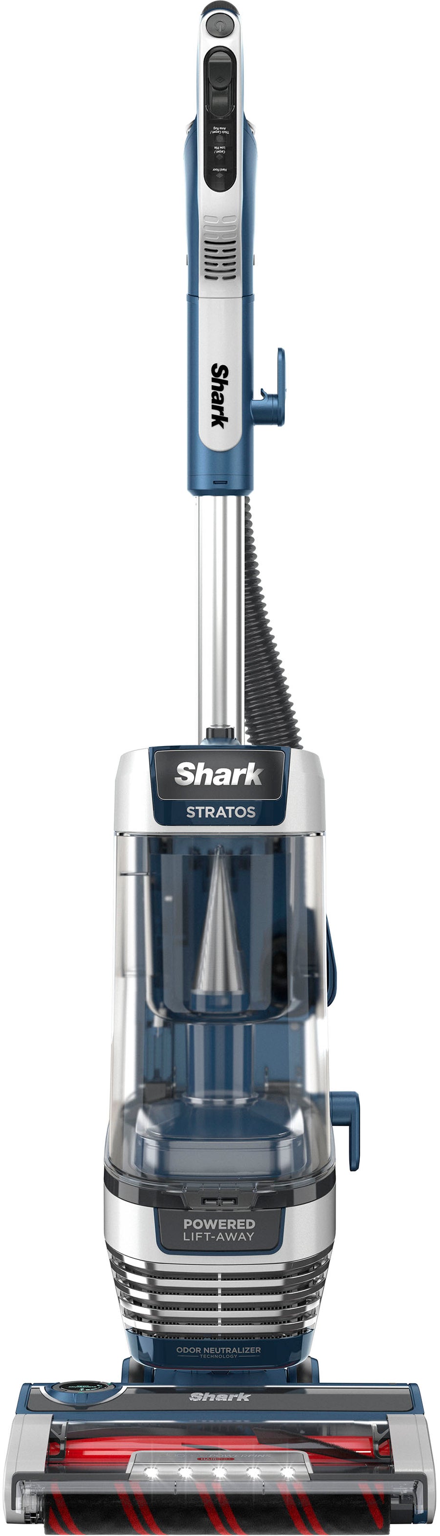 Shark - Stratos Upright Vacuum with DuoClean PowerFins HairPro, Self-Cleaning Brushroll, Odor Neutralizer Technology - Navy_0